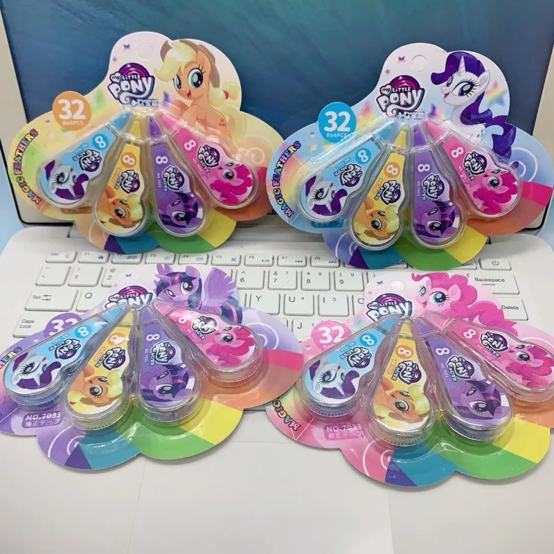 마이 리틀 포니 교정 테이프, 투명 필름 테이프, 만화 귀여운 학생 교정 테이프, 교정 기계 문구 용품
