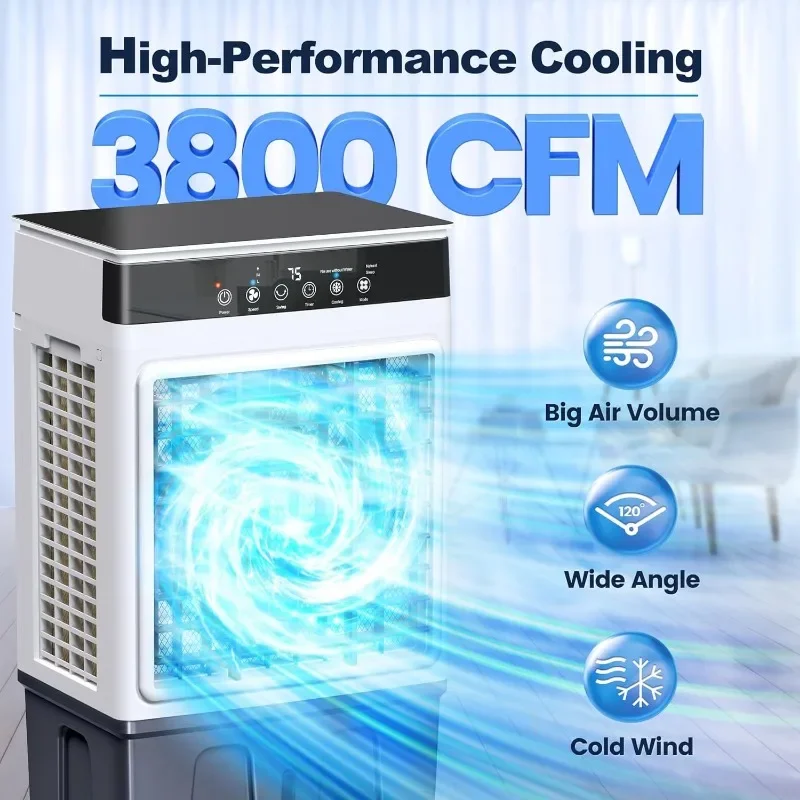 Riseon Cooler Evaporative Air Cooler Oscillation Portable Air Conditioner Cooling Appliances  air conditioner