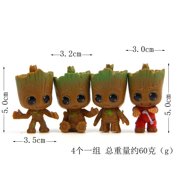 Disney Marvel Baby Groot Keychain Boy Girl Guardians of The Galaxy Groot Keychain Backpack Pendant Keyring Anime Cute Figure Toy