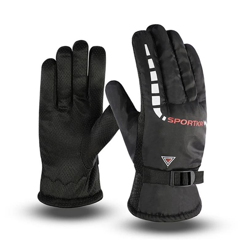 Winter Warm Ski Gloves for Men, Wind and Water Resistant, Snowboarding, Cold Weather, Snow