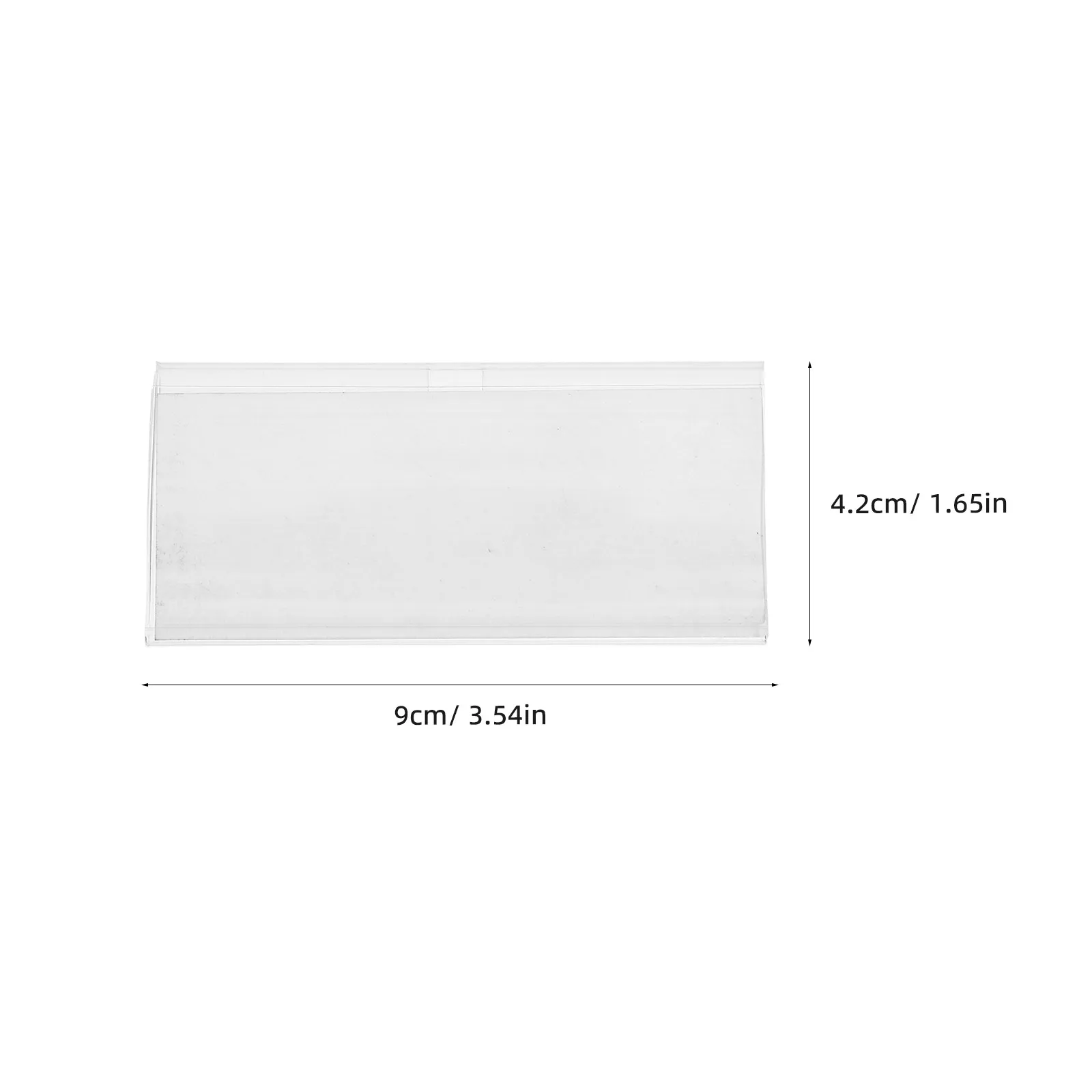 100Sets High-Clarity Plastic Price Display Holder Lightweight Portable Retail Shelf Sign Stand for Supermarket Shopping Mall