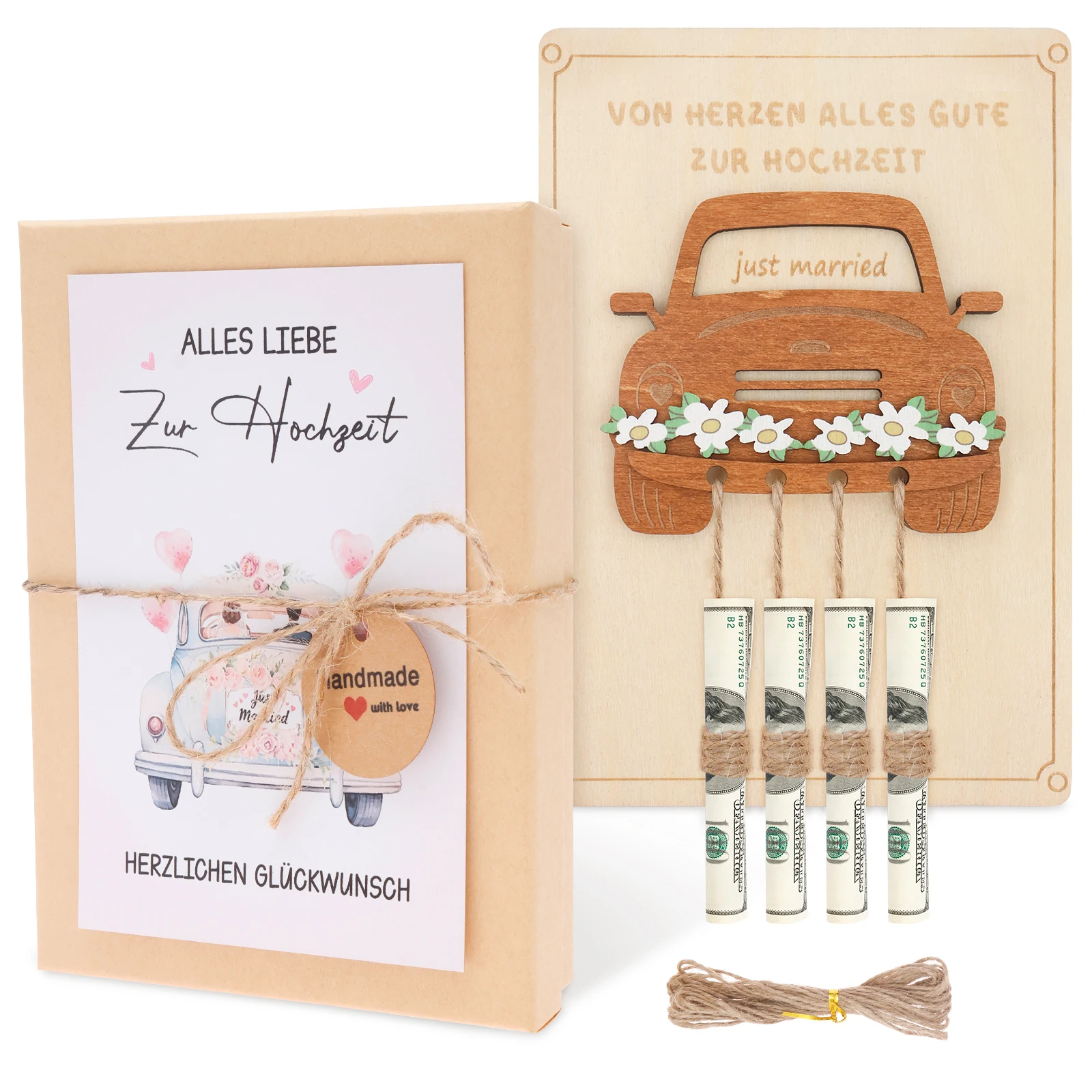 Cartes de félicitations de mariage, porte-monnaie pour cadeau d'argent pour réception nuptiale, mariage, fiançailles, anniversaire