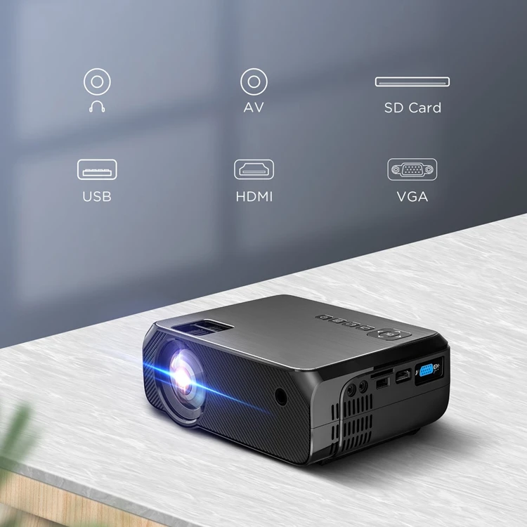 2020 Good Selling HD Miracast Projector 3600Lumens 200 inches Home Theater Projector Support 1080P