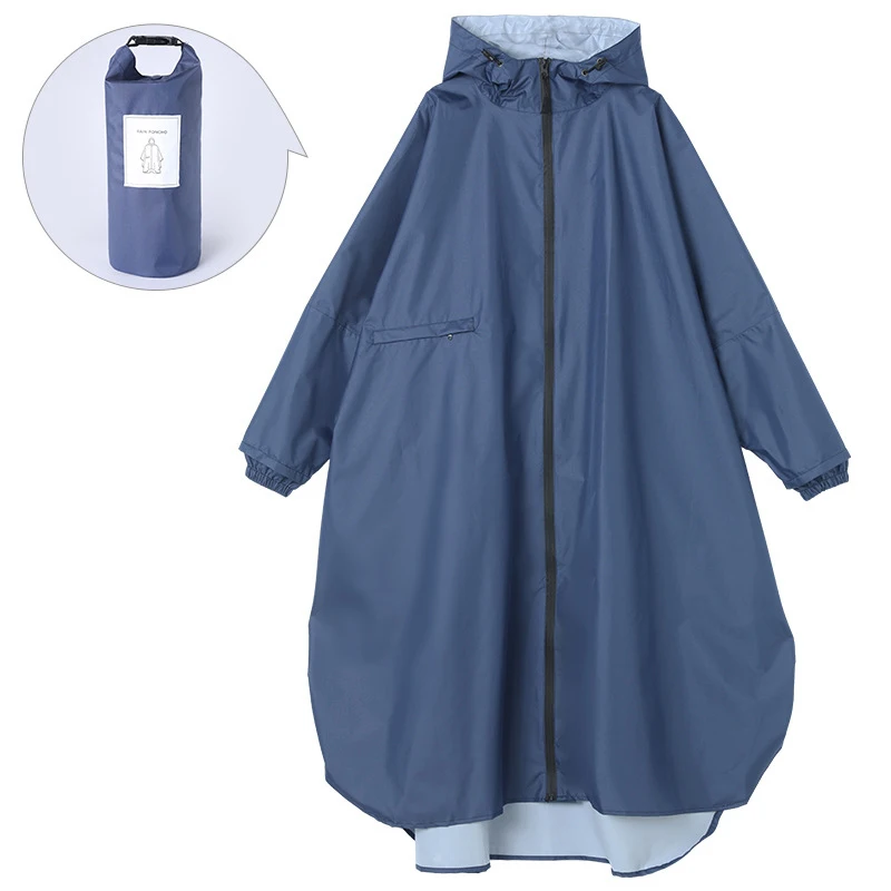 New Big Size Thicken Women Raincoat Waterproof Long Rain Coat Adults Outdoor Hiking Windproof Men Biker Lengthen Rainwear Jacket