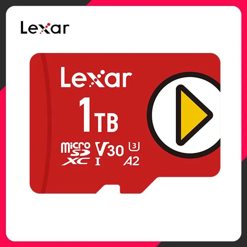 Original Lexar Play MicroSDXC 128GB A1 V10 TF Card 256GB 512GB V30 A2 1TB Memory Card Micro SD Card For Nintendo Switch/NS Lite