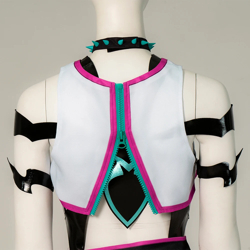 Manluyunxiao Street Fighter 6 Juri Cosplay Costume Full Set Custom Size Halloween Christmas Comic Con - view 4