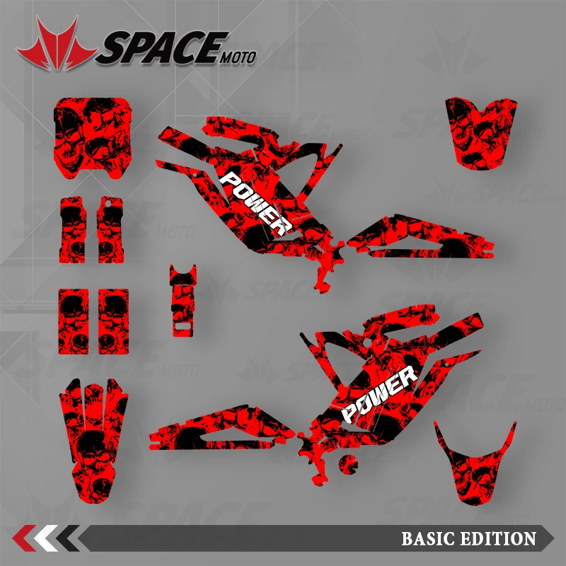 

SPACE MOTO For 21-24 Light Bee Graphics Background Decals Stickers Motorcycle