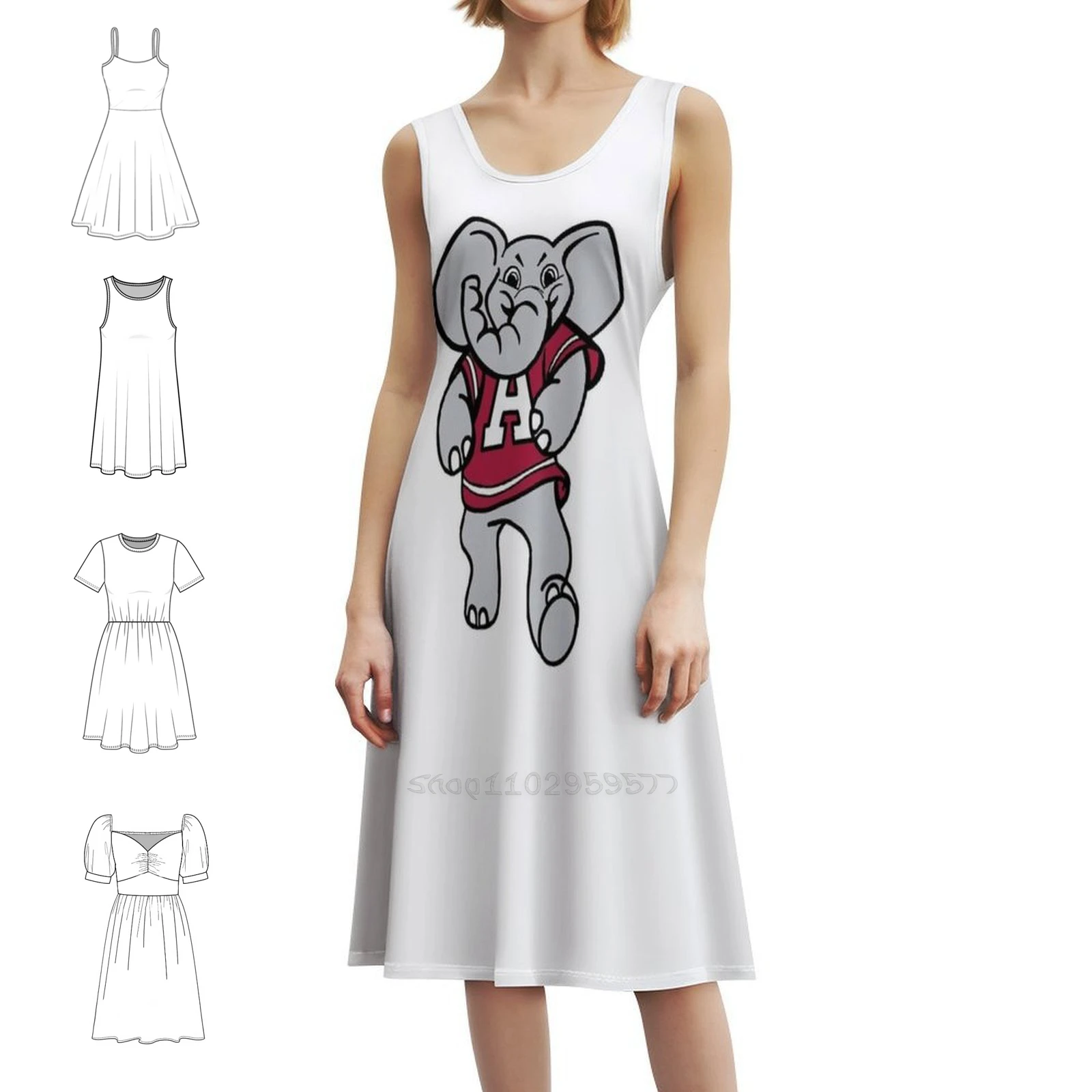 

Женское уличное платье в стиле хип-хоп с наклейкой Big Al, вечерние клубные платья с графическим принтом, вечерние платья Big Al