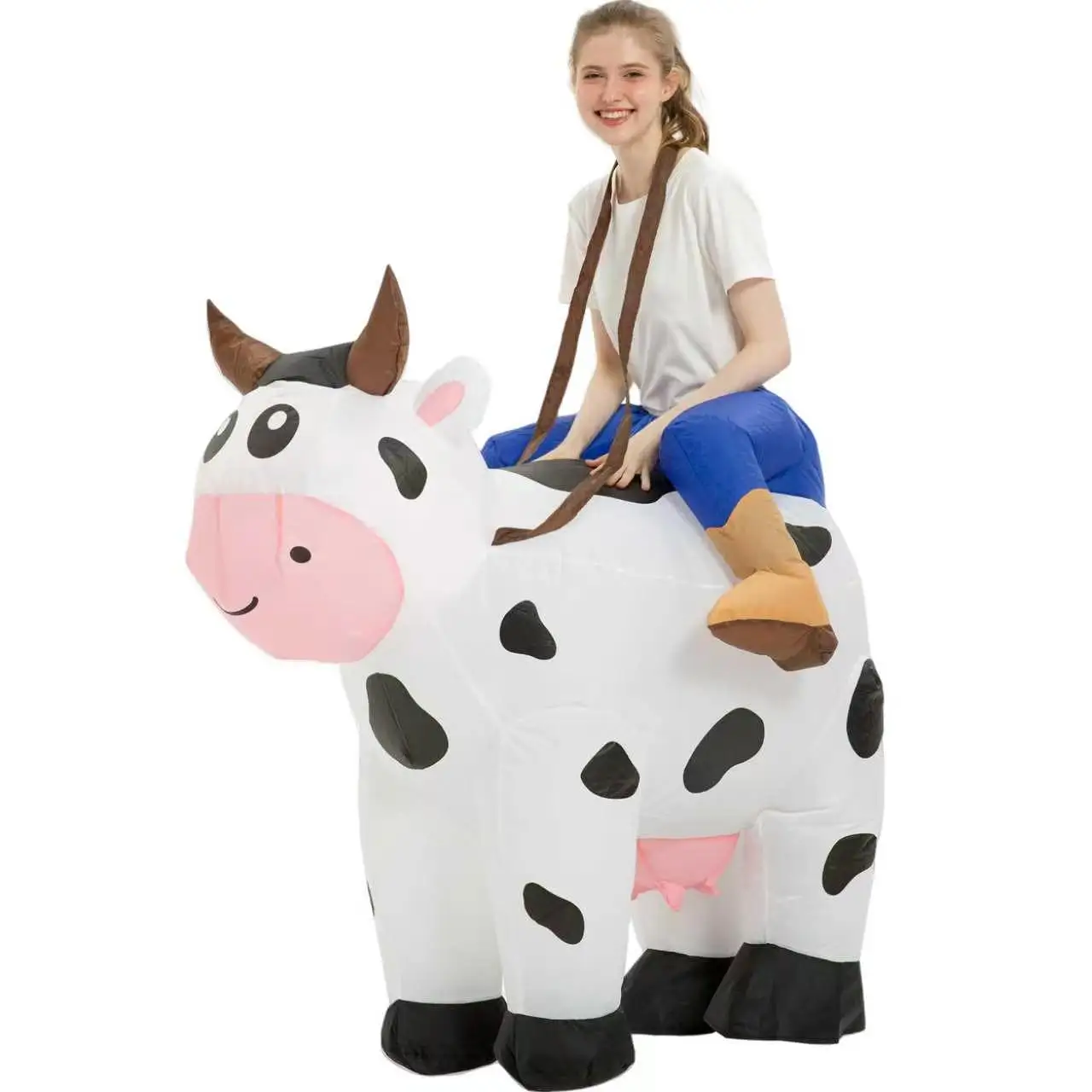 Déguisement Gonflable Vache à Chevaucher Adulte – photo 3