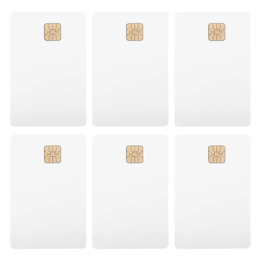 

6Pcs White PVC Blank Id Cards for Driver Identification Smart Ic Cards Compatible with Access Control Systems Printable Name
