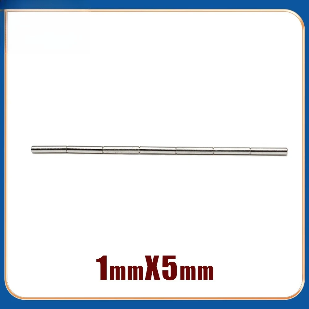 1x5mm Round magnets can be flexibly used for refrigerator attachment, office document fixing and DIY crafts 1x5mm