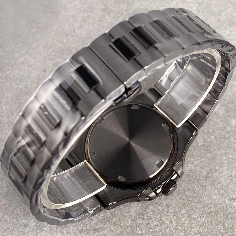 Black PVD Square Nautilus Elegant Style Case 40mm Tandorio Automatic Men Reloj Watch NH35 10ATM Waterproof Sapphire Crystal