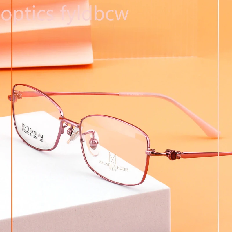 

Очки из чистого титана 51-16-145, полнооправные, для коррекции близорукости, женские, модные, уникальные, оптические