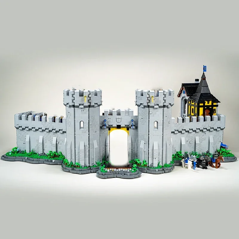 Moc Building Blocks Castle Model Black Falcon's Fortress Technical Bricks DIY Assembly Christmas Toys For Child Holiday Gifts