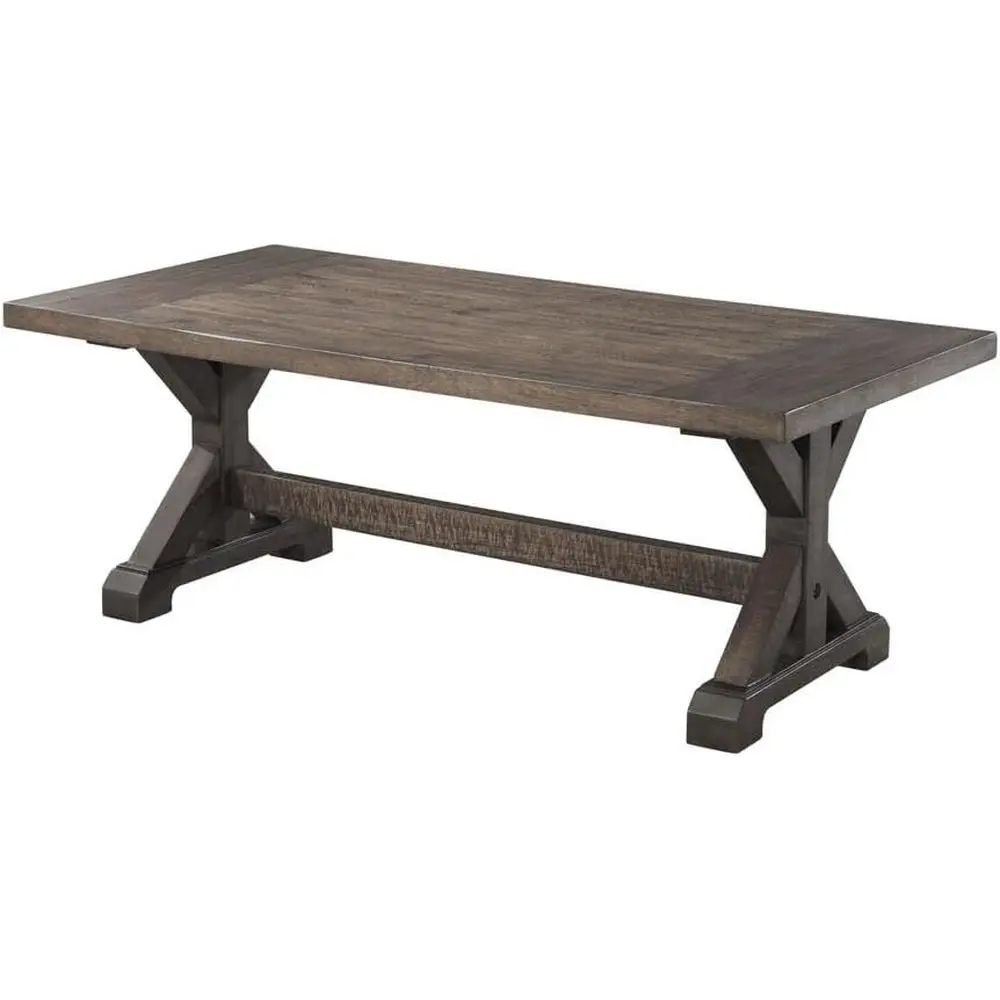 

urnishings lynn Trestle Coee Table in Walnut