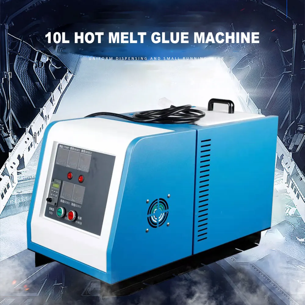 Hot Melt Adhesive Glue Machine 10L Automatic Dispensing Machine Gluing Equipment Hot Melt Glue Spraying Machine