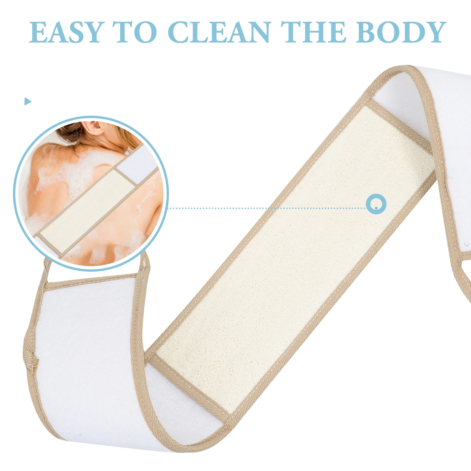 

Bath Brush/Massage Towel Travel Exfoliating Body Scrub Loofah Shower Cleansing Pad