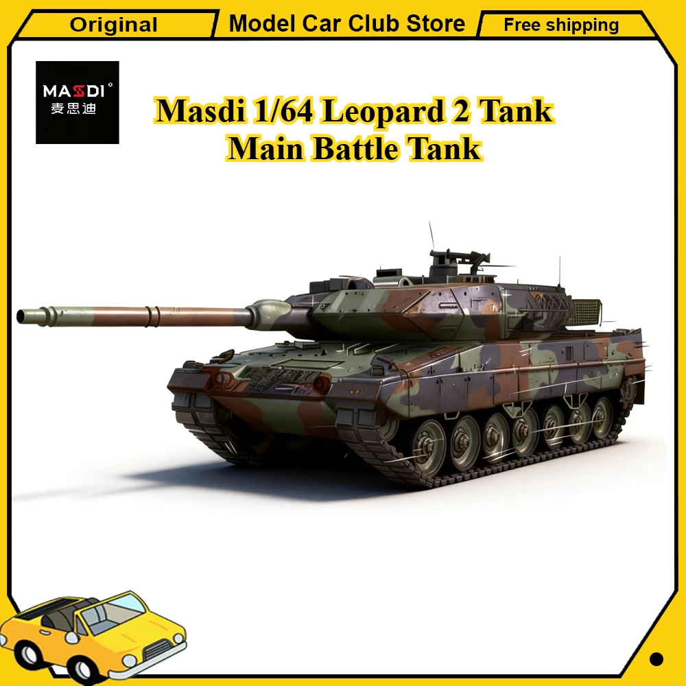 

Масштабная модель танка Leopard 2A6 (1/64), винтажная, из сплава, военная, статическая, коллекционная, игрушка, подарок на день рождения