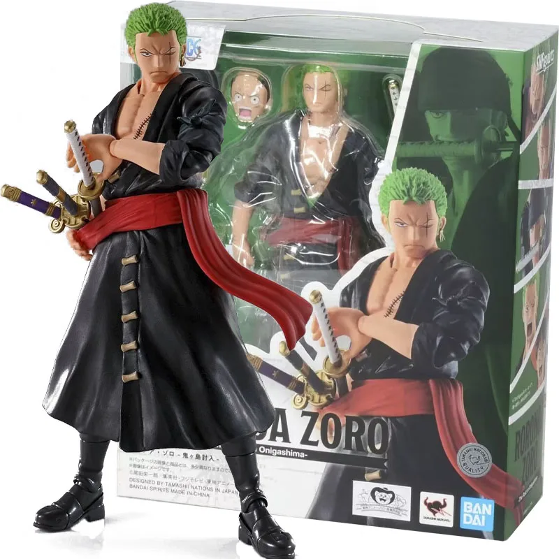 

Оригинальная экшн-фигурка S.H. Фигуртс Зоро из аниме «The Raid on Onigashima Roronoa Zoro SHF» из ПВХ