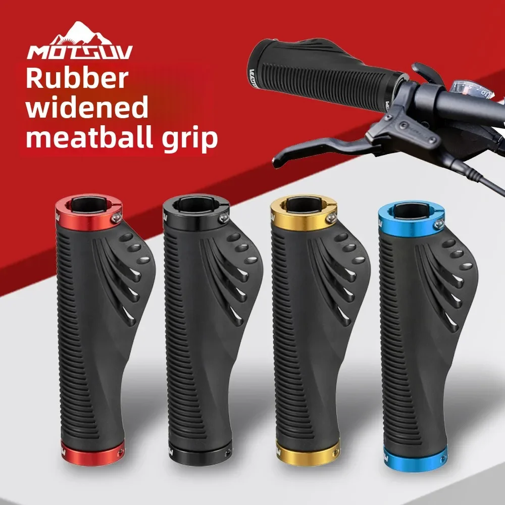 

Mountain bike handle Universal Double lock meat ball Kids cyclist rubber grip handle set accessories bicycle handlebar mtb parts