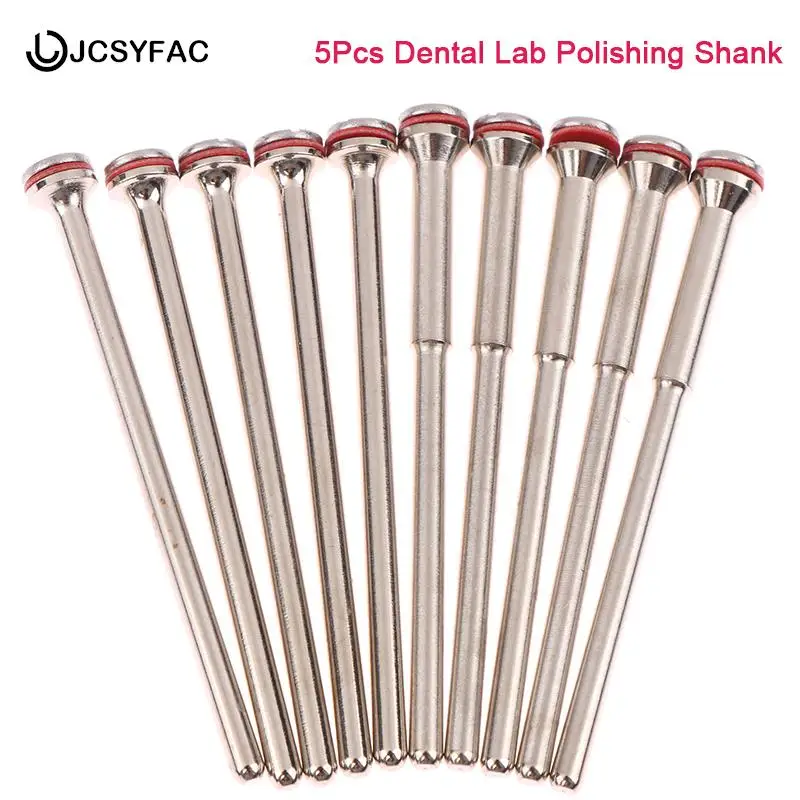 5Pcs Dental Diamond Disc Mandrel Dental Lab Polishing Shank Rotary Tool For Polisher Machine 2.35mm Shank