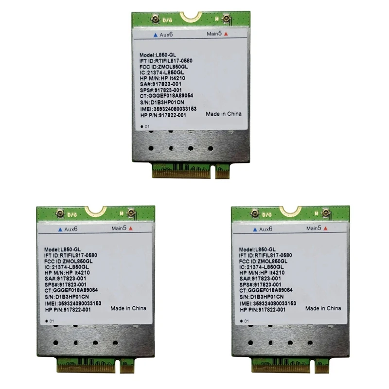 

N11R--3X-L850-GL-LT4210-FDD-LTE-TDD-LTE-4G-Card-4G-Module-SPS, 917823 -001-For-430-440-450-G5-Ноутбук