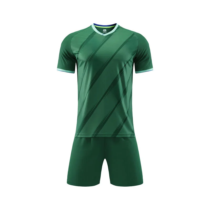 

Adult Forest Green Classic Soccer Jersey Team Professional Original Soccer Kit Football Match Training Jersey and Short for Club