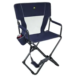 Silla de Camping plegable con correa para el hombro, respaldo de malla transpirable, soporte lateral para bebidas al aire libre