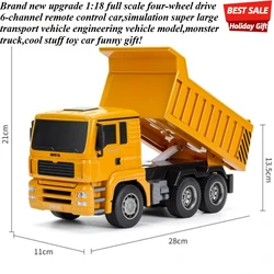 Cool Stuff Toy Car Funny Gift-Kawaii 1:18 Full Scale Alloy 6-Channel Rc Truck,Remote Control Car Toy,Monster Truck,toys for Kids