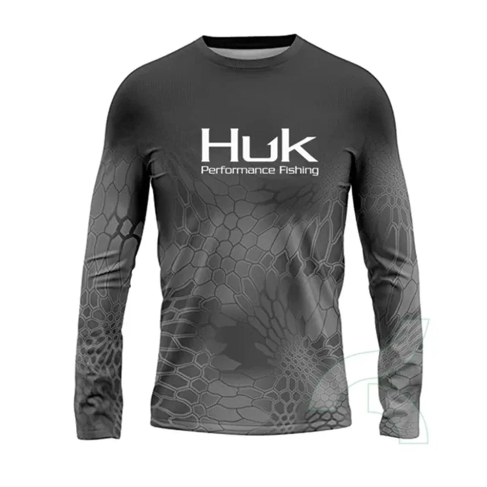 

Huk Performance Fishing Clothing Men's Vented Long Sleeve Uv Protection Sweatshirt Breathable Tops Summer Fishing Shirts Camisa