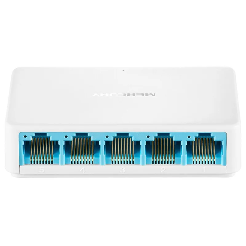 Mercury 5-port Gigabit LAN Switch 1000Mbps Home Internet Full Gigabit Port Ethernet Network Hub Unmanagement Plug and Play