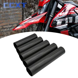 160mm 178mm 202mm 225mm 248mm Carbon Fiber Front Fork Guard Wrap Cover Motocross For Yamaha Honda Suzuki Kawasaki KTM CRF CR YZF