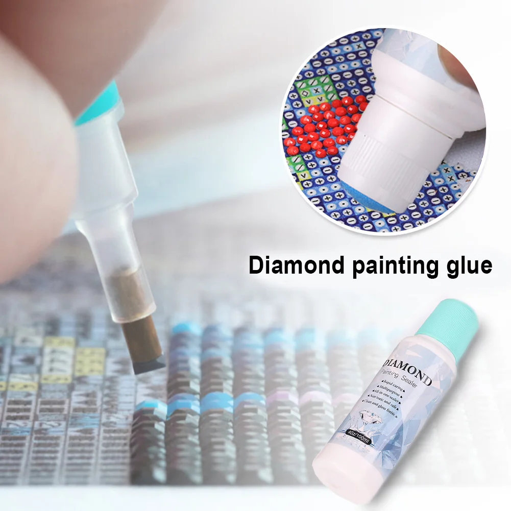 100ml Diamond Painting Conserver Permanent Hold Shine Effect Sealer For All 5D Diamond Painting Brightener Drill Bottled Glue