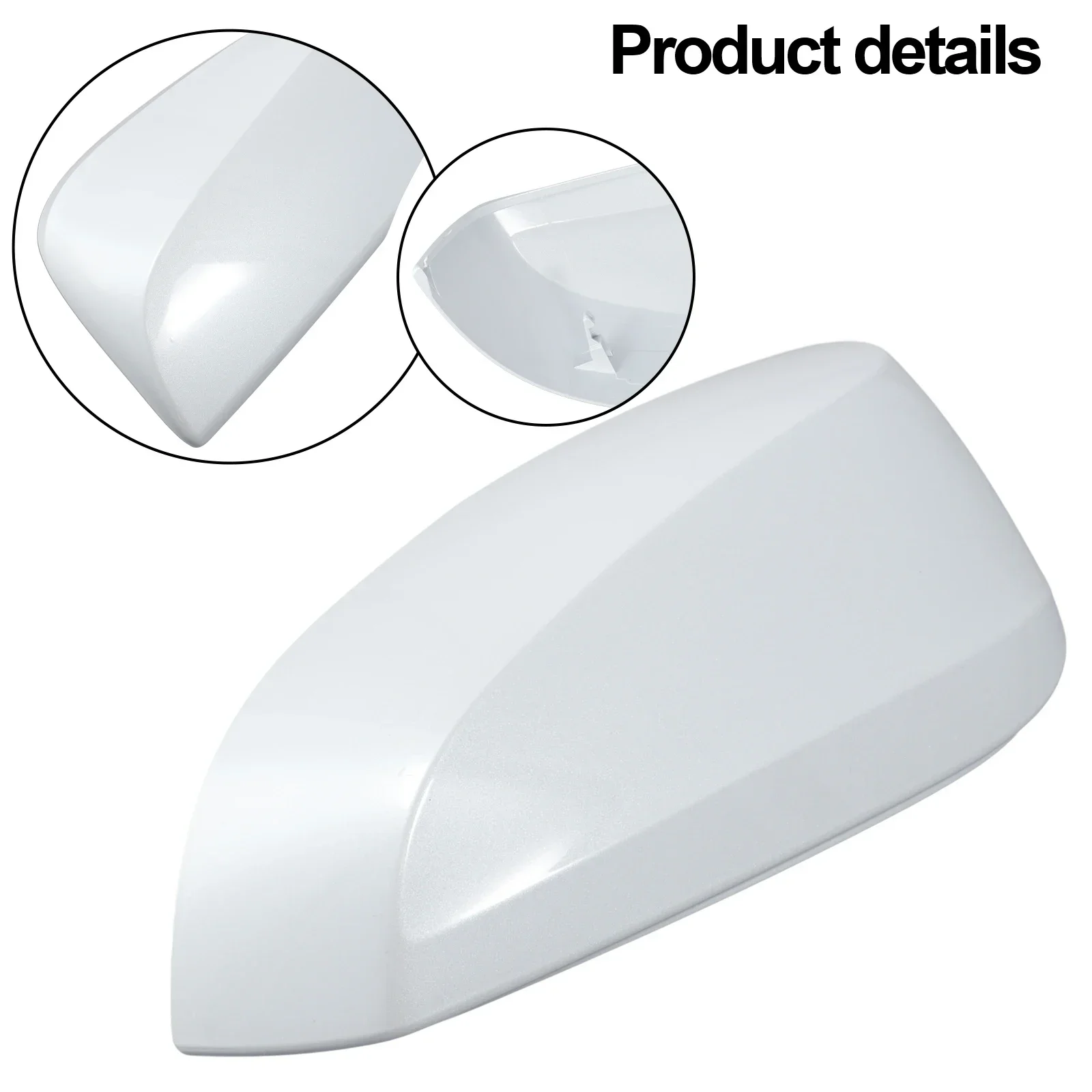 غطاء مرآة الجناح الجانبي لؤلؤي أبيض غلاف الرؤية الخلفية يتحمل شروط الطقس لاستبدال مرآة الرؤية الخلفية