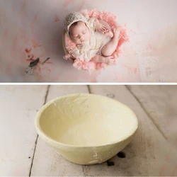 Newborn Photography Props Baby Boy Girl Posing Creative Shape Round Basin Studio Infant Photo Container Decoration