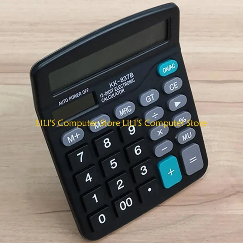 

A52B 12 Digit Desk Calculator Big Buttons Financial Business Accounting Tool AA Battery Powered Standard Calculators