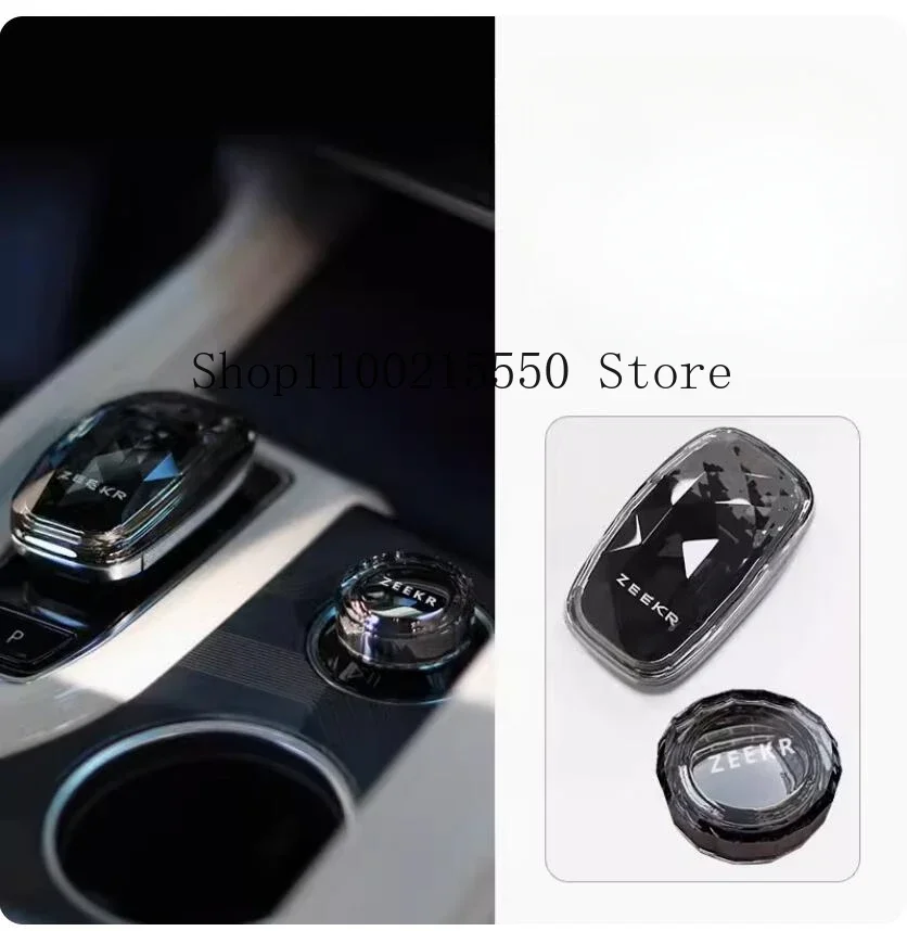 For Geely Zeekr 001 2021-2024 Rhinestone Crystal Car gear shift lever knob handle Frame Decor Cover Trim Sticker Accessories