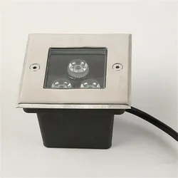 3W 4W AC85-265V DC12V LED Square Buried Light Outdoor Waterproof Light Engineering Buried Light Park Lawn Colorful Buried Light