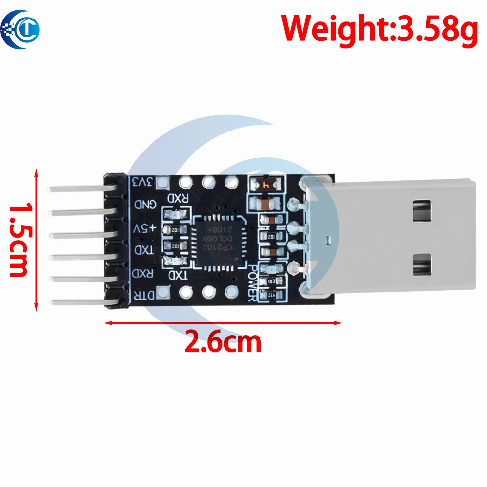 CP2102 USB 2.0เป็น UART TTL โมดูลการเชื่อมต่อ5PIN โมดูล Serial Converter STC แทน FT232 CH340 PL2303 CP2102ไมโคร USB