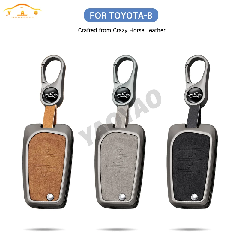 2025 حافظة مفتاح السيارة الجلدية عن بعد لتويوتا يارس Rav4 هايلاندر أوريس أفينسيس Aygo سليل TC IM 2015 2016