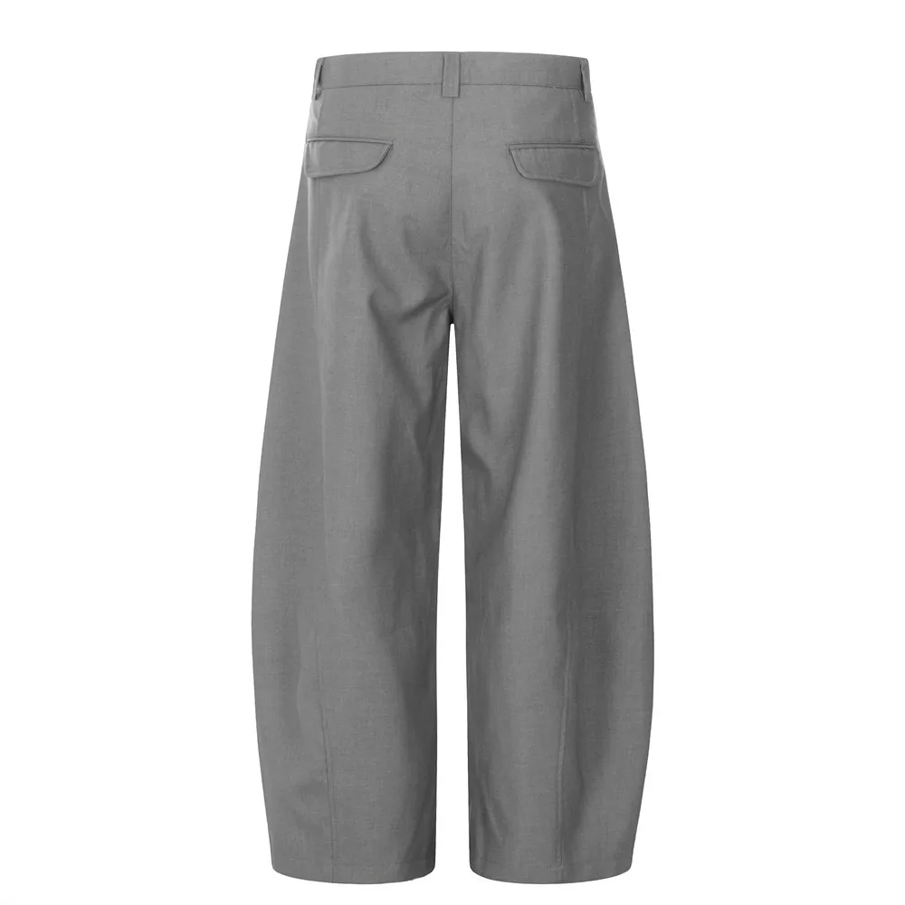 Stile americano 2025 nuovi uomini di moda tinta unita semplice basic casual alla moda pantaloni larghi a gamba larga pantaloni maschili vestiti inferiori