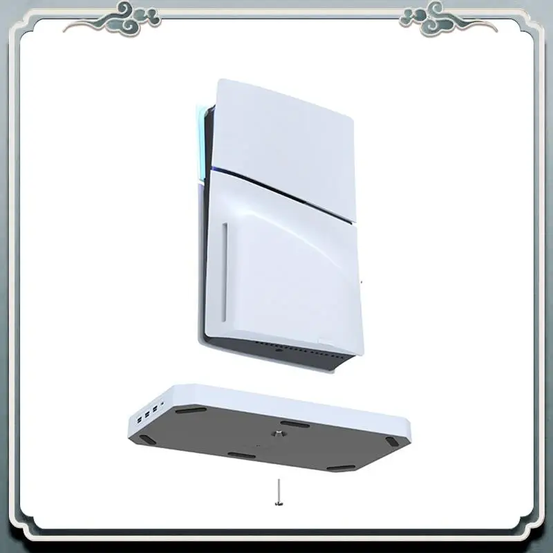 

Premium For PS5 Slim Optical Digital Console Cooling Base Handle Dual Docking Headphone Hanger Base Durable Easy To Use