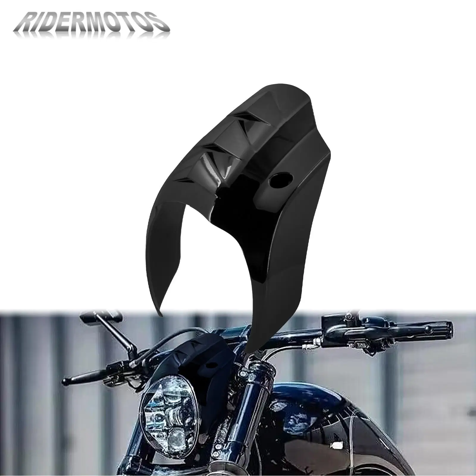 

Motorcycle Gloss Black Headlight Fairing Cover Front Headlamp Cowl Mask For Harley Softail Street Bob 2018 2019 2020 2021 2022