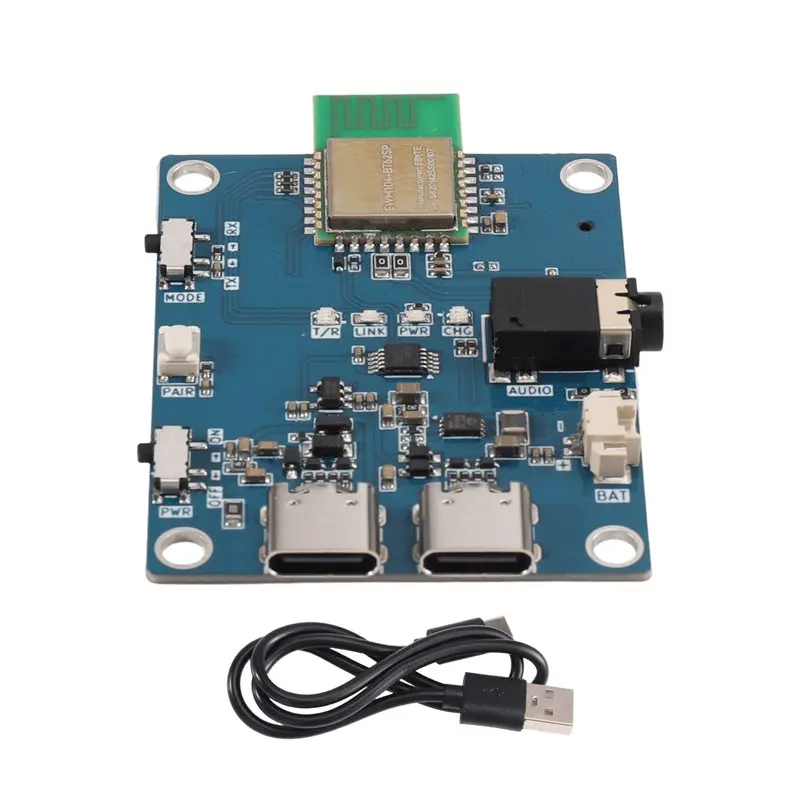 Carte de développement audio Bluetooth A97I-EWM104-BT62SP BLE5.2 pour la transmission audio Bluetooth et la lecture de musique, carte de test.