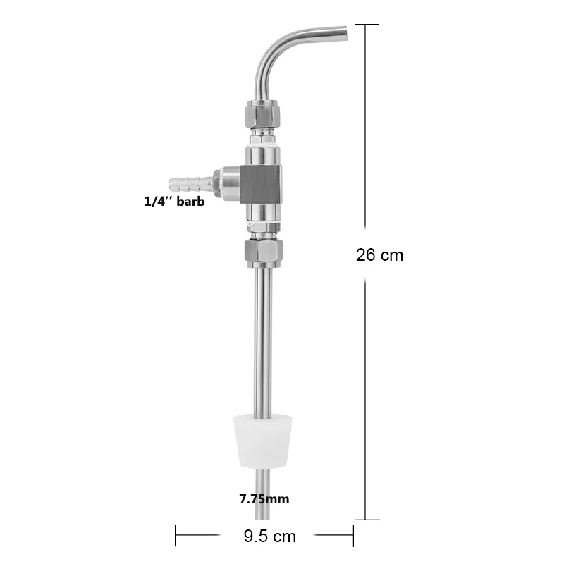 Newest Pressure Beer Transfer Kit,Closed Loop Transfer System,Carboy To Corny Keg Transfering Pole For Beer Wine