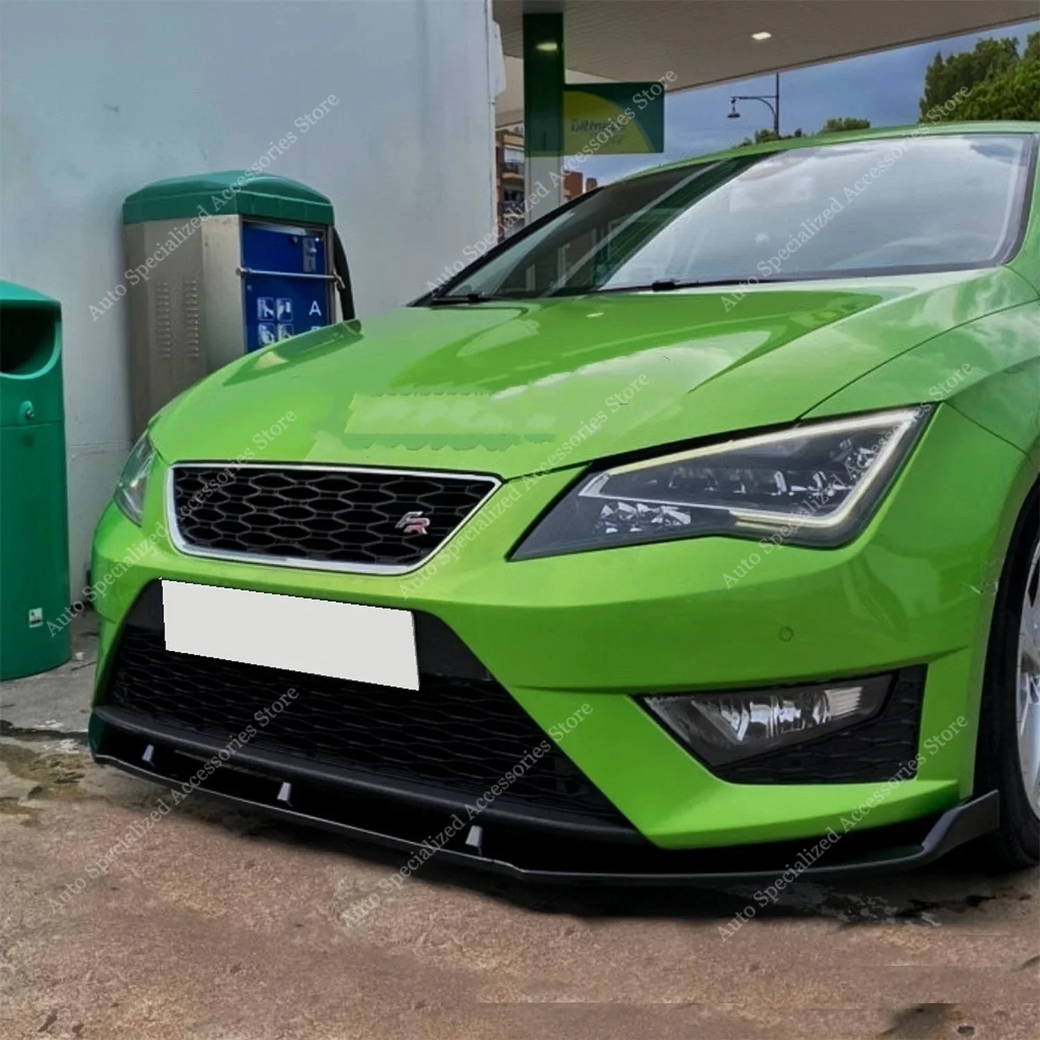 

For Seat Leon MK3 FR Front Bumper Lip Spoiler Splitter Diffuser Retrofit S/S S/C S/T TSi/Cupra 2013-2016 Bodykits Tuning