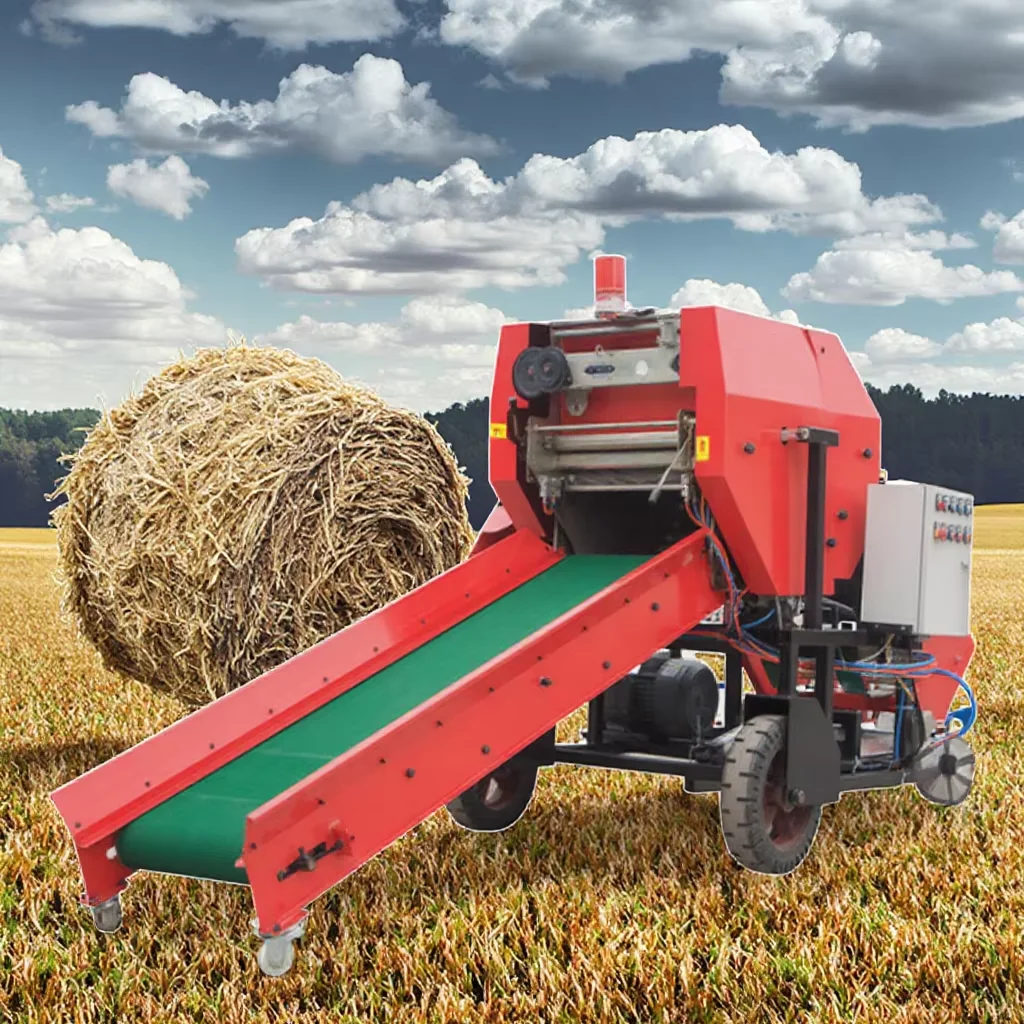 Farm Household Mini Round Hay  - Silage Baler Machine ulasan dan harga