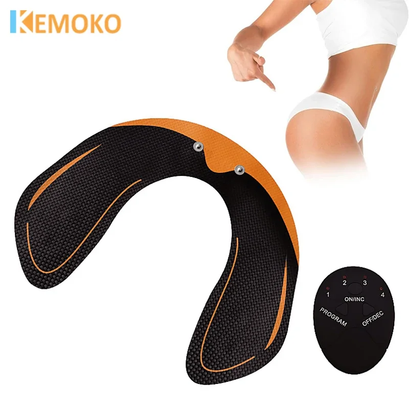 

EMS Electric Hip Muscle Stimulator Fitness Buttock Abdominal Arms Legs Trainer Weight Loss Body Slimming Massage With Gel Pads