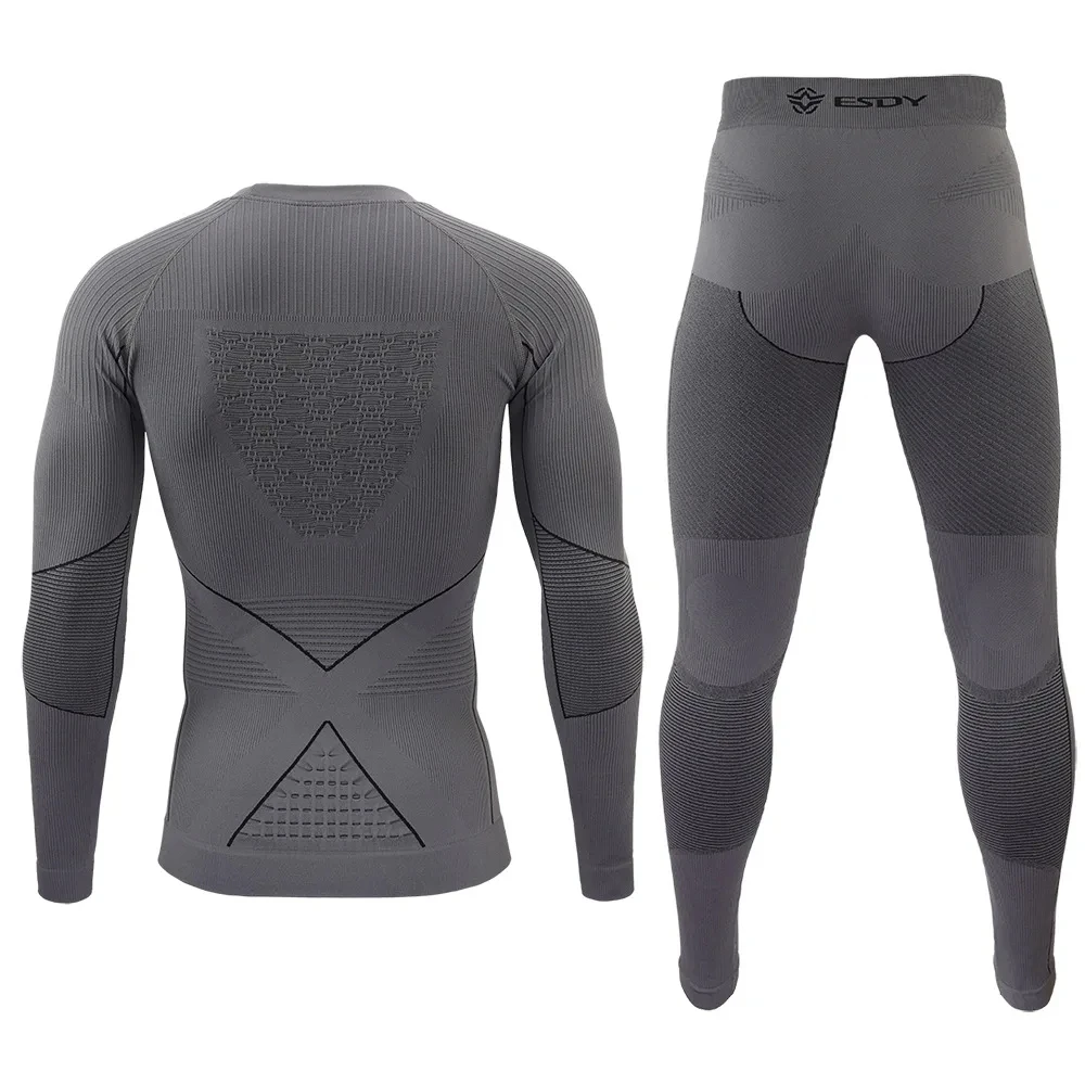 Seamless Tight Tactical Thermal Underwear Men Outdoor Sports Function Breathable Training Cycling Thermo Underwear Long Johns