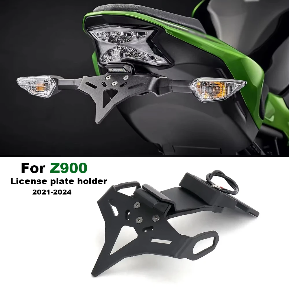 

Motorcycle accessories Rear Short Tail Bracket License Plate Holder kit For Kawasaki Z900 Z 900 z900 2021-2024